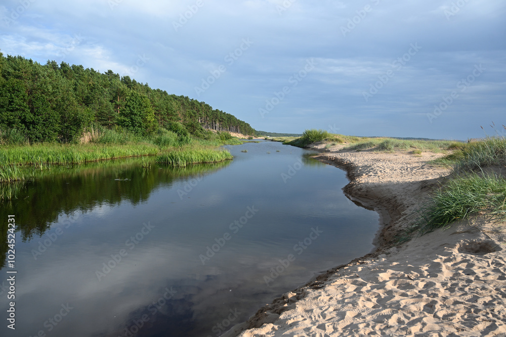 Coastal sand dunes on the shores of the Gulf of Riga in Latvia Coastal sand dunes on the shores of the Gulf of Riga in Latvia