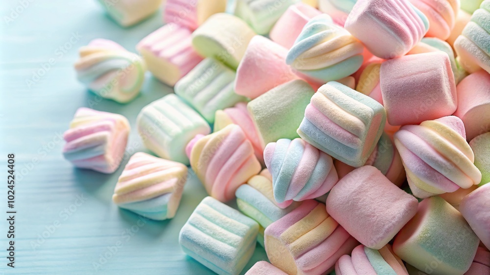 Marshmallow sweets in pastel colors made with Long Shot Marshmallow sweets in pastel colors made with Long Shot