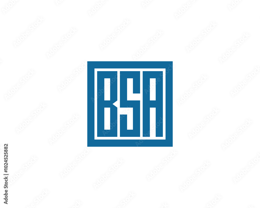 BSA logo design vector template. BSA BSA logo design vector template. BSA
