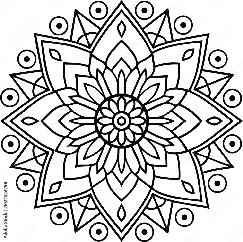 Adobe Illustrator mandala Artwork Adobe Illustrator mandala Artwork