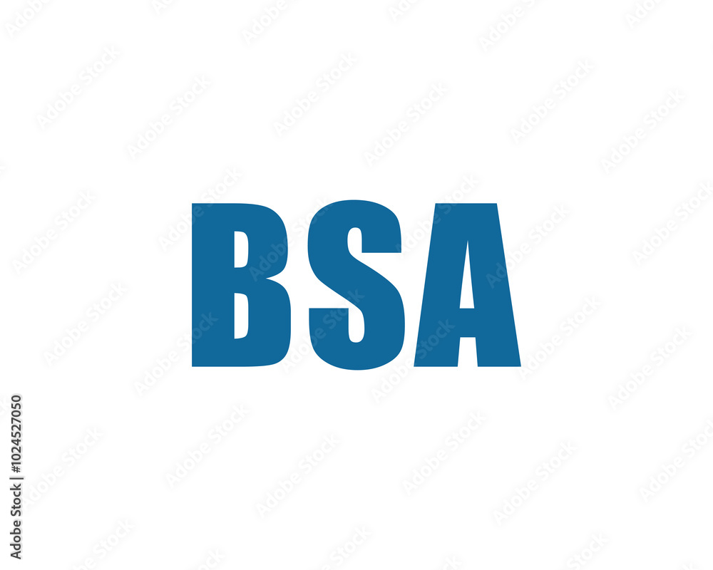 BSA logo design vector template. BSA BSA logo design vector template. BSA