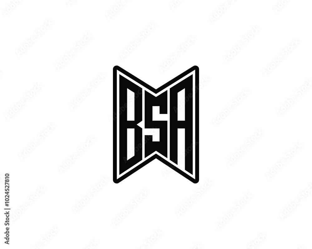 BSA logo design vector template. BSA BSA logo design vector template. BSA
