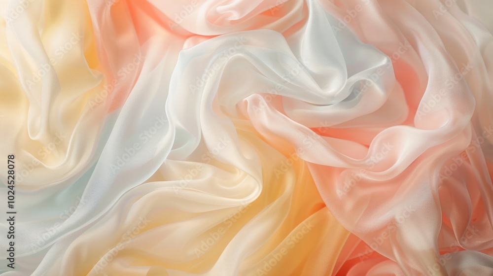 Obraz premium Soft Colorful Silk Fabric Background