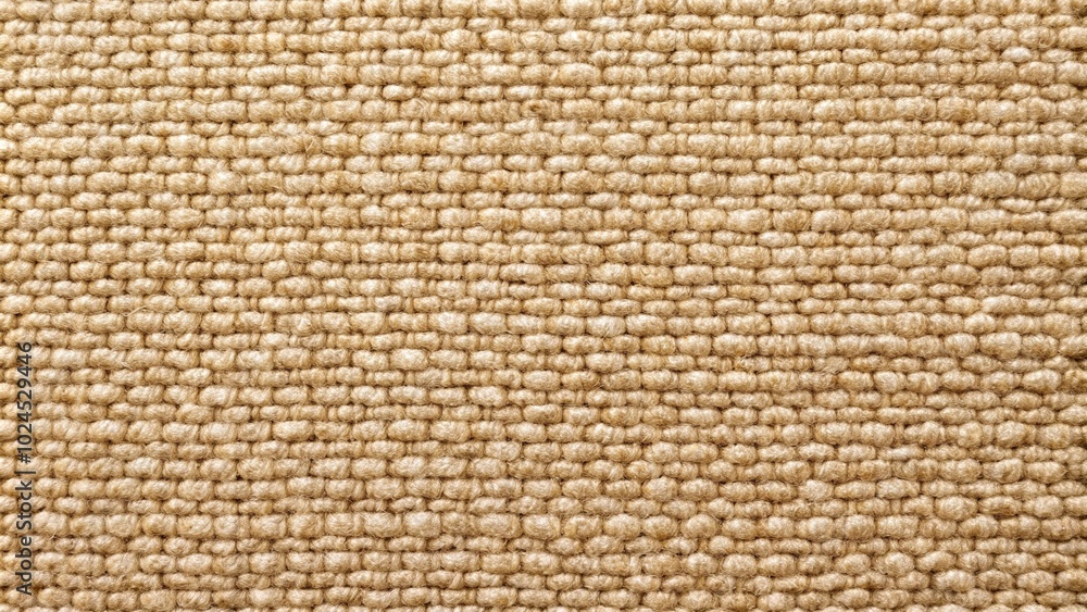 Medium shot beige fabric matting texture background made of wool, polypropylene, nylon or polyester fibers Medium shot beige fabric matting texture background made of wool, polypropylene, nylon or polyester fibers