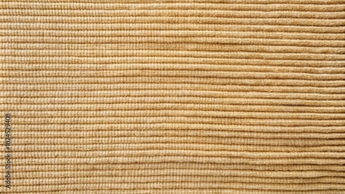 Medium shot beige corduroy fabric background slightly worn