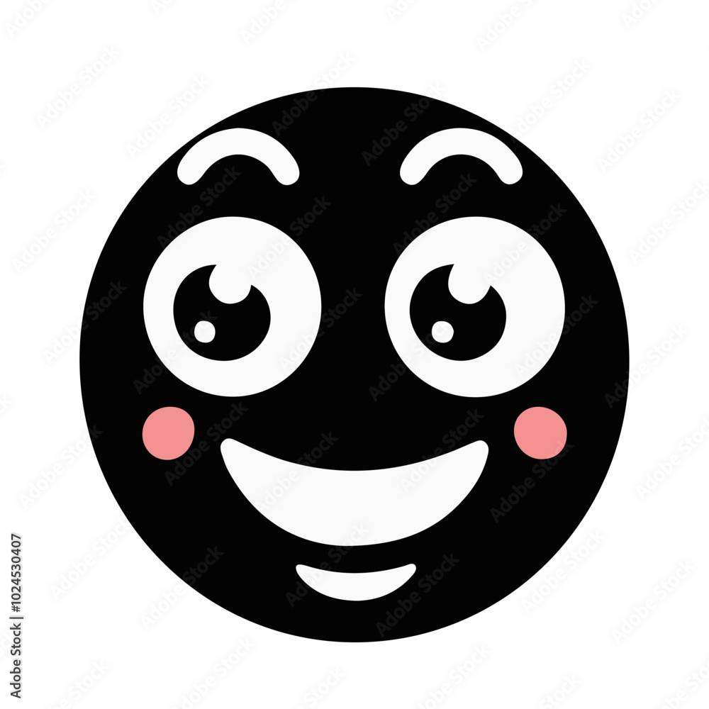 Cute and funny Face Emotion flat design Cute and funny Face Emotion flat design