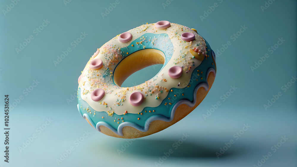 donut with sprinkles donut with sprinkles