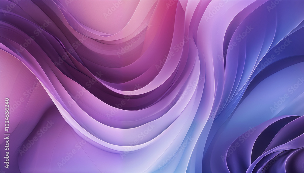 Obraz premium abstract background with smooth lines in violet and purple colors