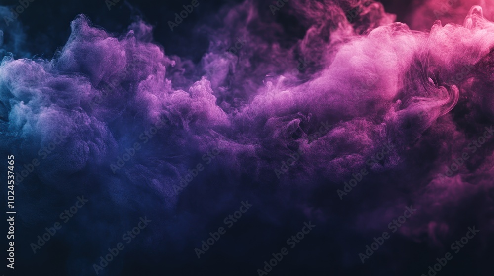 A vibrant display of colorful smoke swirling in a dark background. A vibrant display of colorful smoke swirling in a dark background.