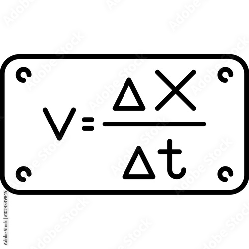 Velocity (v) Icon