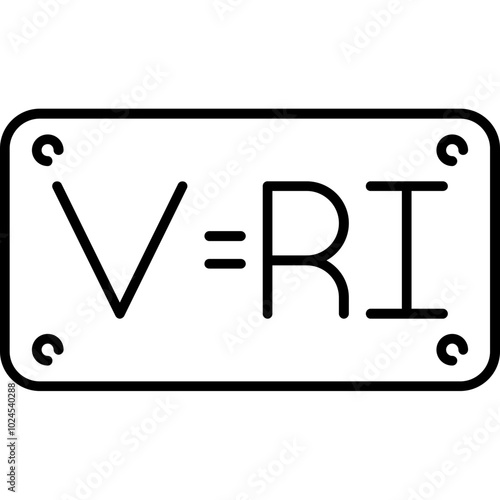 Ohm's Law (V=IR) Icon