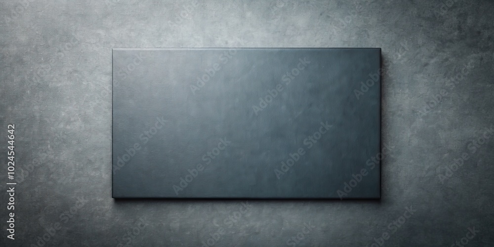 Dark rectangular slate against a textured background. Dark rectangular slate against a textured background.