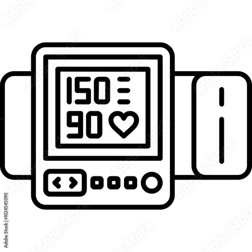 Blood Pressure Monitor Icon