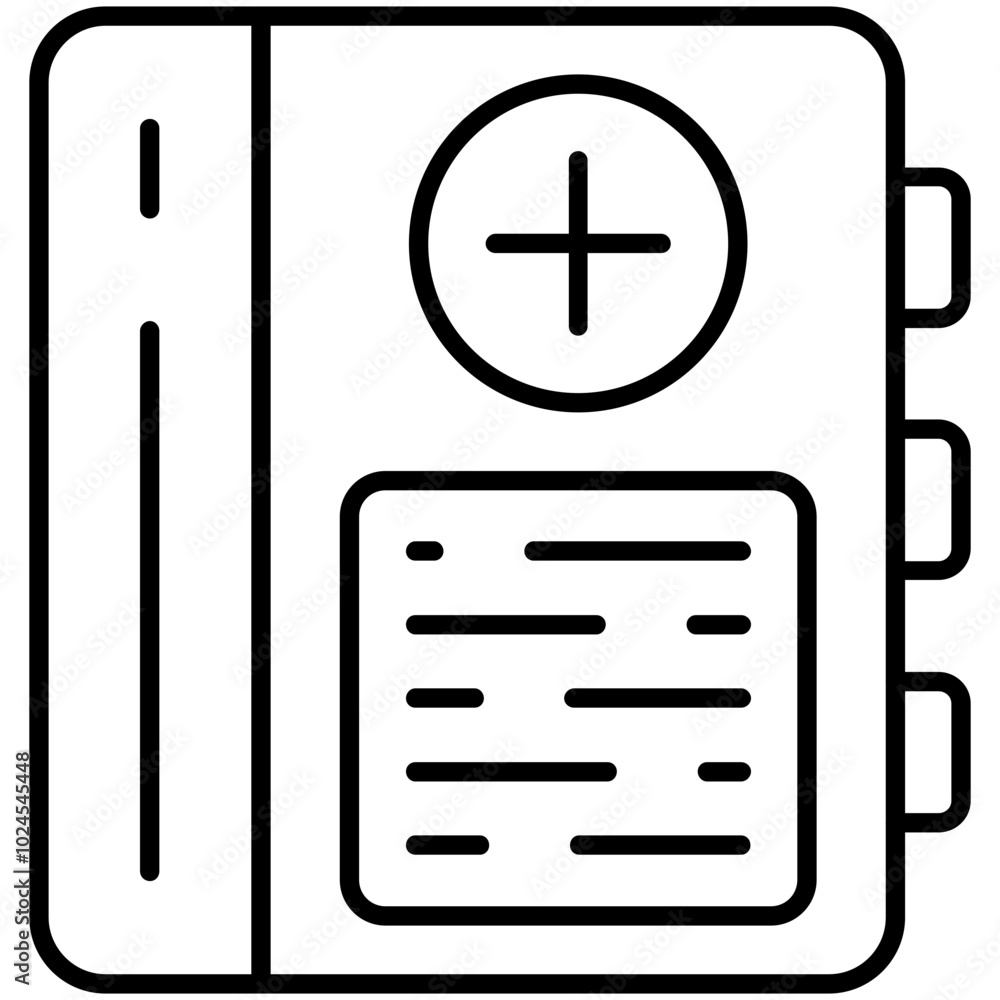 Medical Book Icon Medical Book Icon