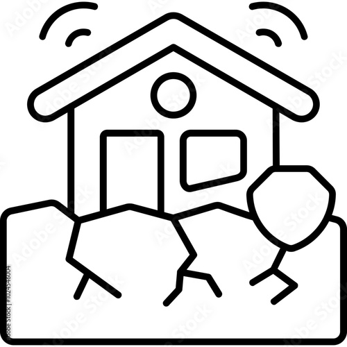 Earthquake Insurance Icon