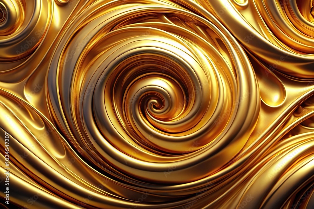 Mesmerizing pattern of molten gold swirls and ripples capturing luxury and opulence Mesmerizing pattern of molten gold swirls and ripples capturing luxury and opulence