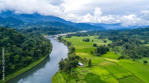 Sustainable network of small scale run of river hydroelectric generators harnessing the power of a river to provide clean renewable electricity to remote and rural communities