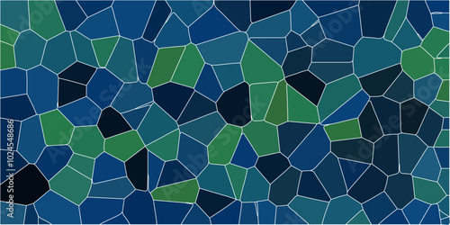 Abstract Polygonal Grid Pattern. Geometric network of irregular polygons with clean, minimalistic lines. Modern and seamless pattern in design with hexagonal. White color Broken Stained-Glass Backgrou