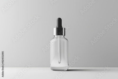 A Dropper bottle isolated on white background Generative AI 