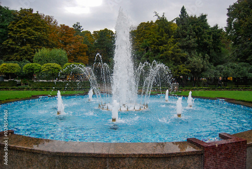 City fountain in Odessa. 
In the residential area of ​​Cheremushki, in the Gorkogo Park, a beautiful fountain was built. photo