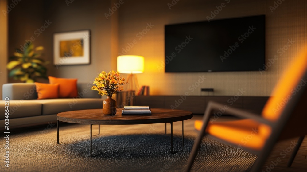 Modern Interior Design of a Contemporary Living Room Modern Interior Design of a Contemporary Living Room