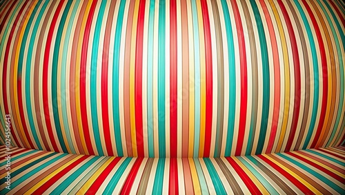 Striped background with fisheye effect, perfect for websites and design projects