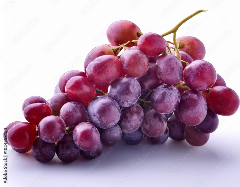 Generated imageA fresh purple grapes fruit isolated on white background. Generative AI Generated imageA fresh purple grapes fruit isolated on white background. Generative AI