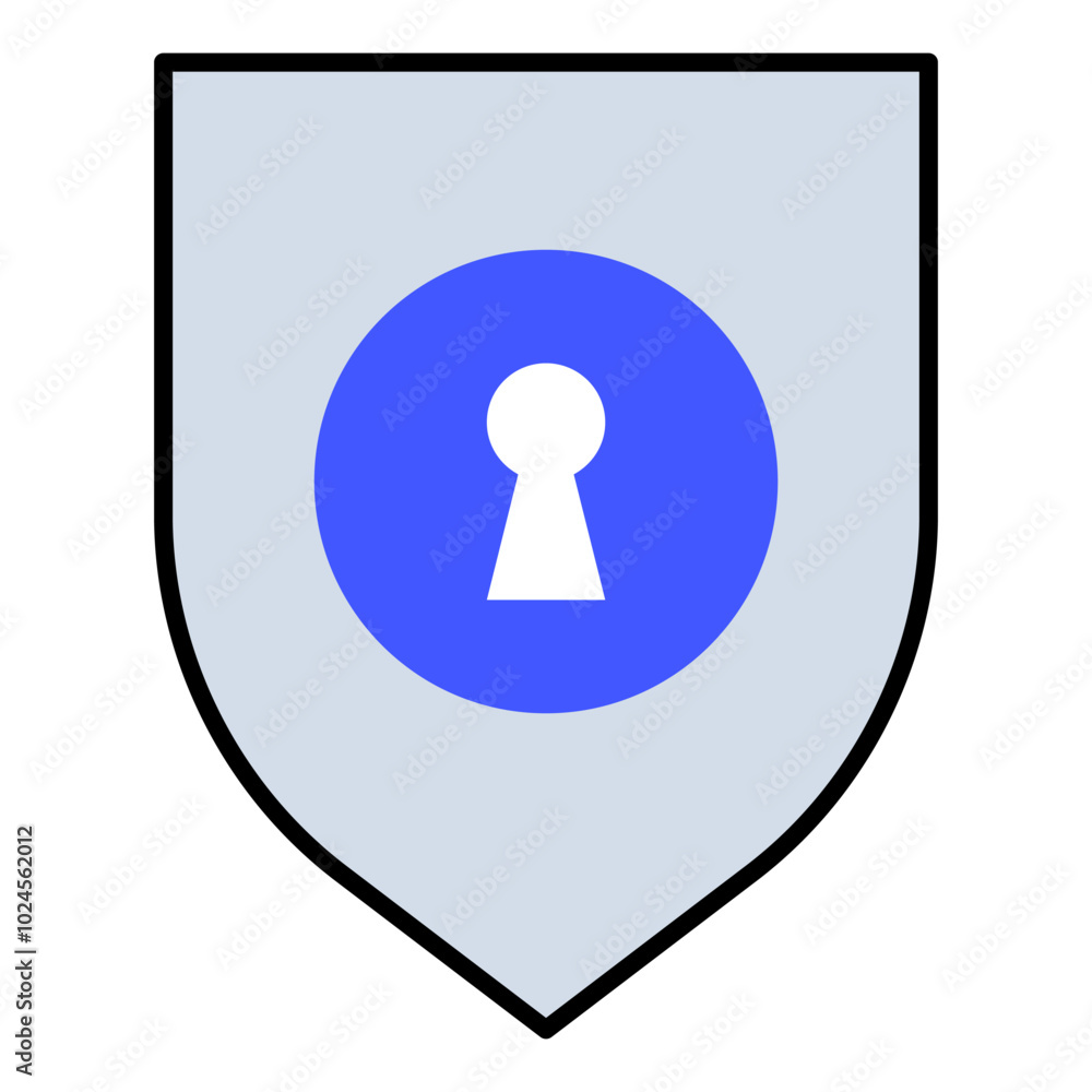 Privacy Icon - Data Protection, Confidentiality, Shield, Lock and Security Icon. Privacy Icon - Data Protection, Confidentiality, Shield, Lock and Security Icon.