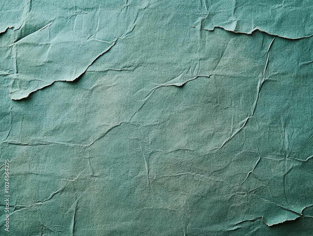 Textured teal paper with a crinkled appearance, perfect for backgrounds in design, art projects, and abstract compositions. Textured teal paper with a crinkled appearance, perfect for backgrounds in design, art projects, and abstract compositions.