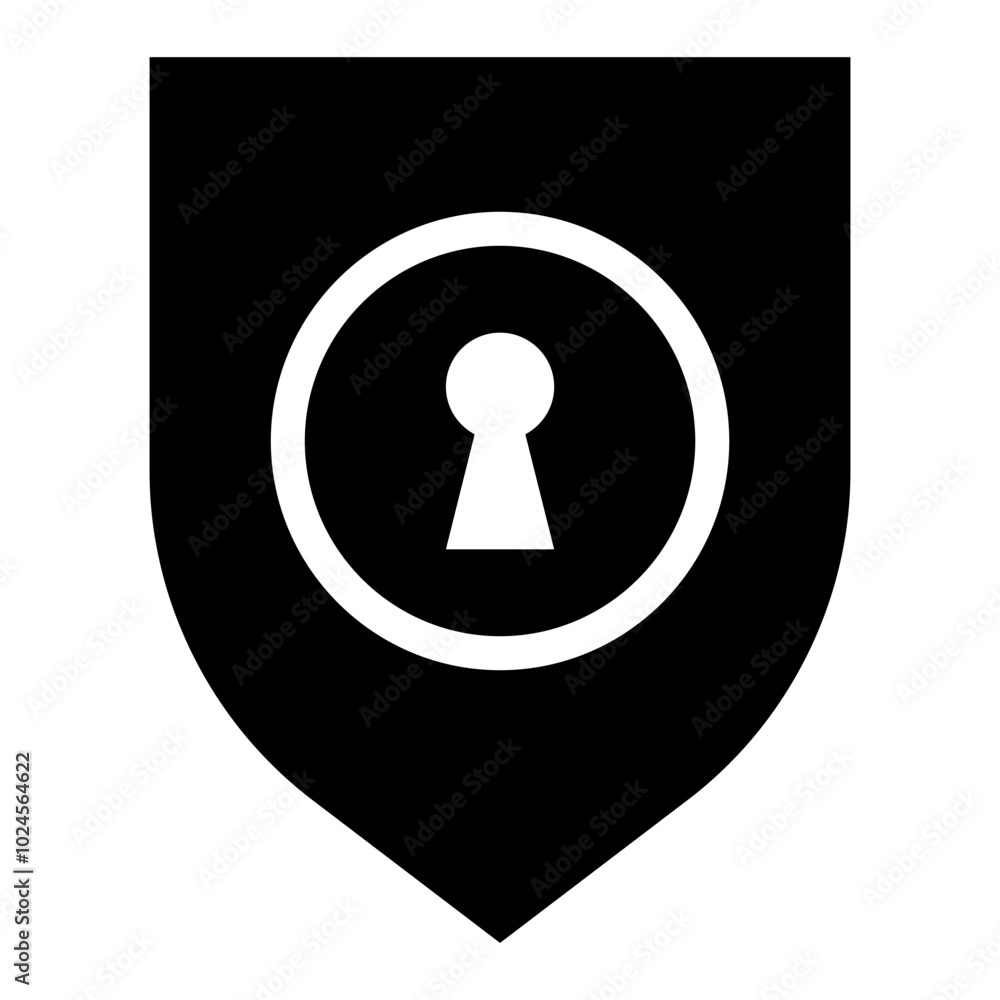 Privacy Icon - Data Protection, Confidentiality, Shield, Lock and Security Icon. Privacy Icon - Data Protection, Confidentiality, Shield, Lock and Security Icon.