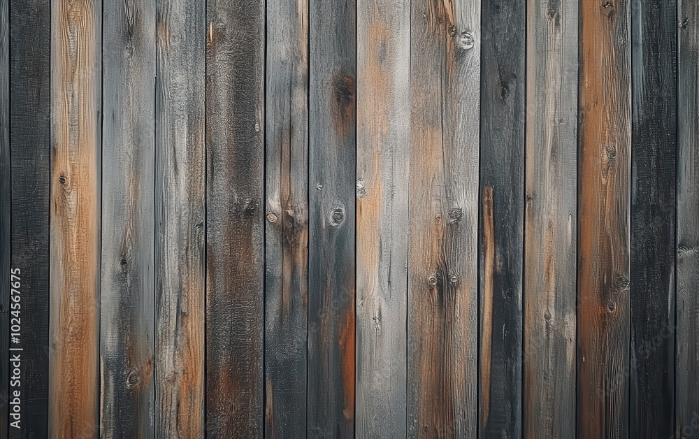 Close-up shot of the barn wood wall, capturing the intricate details and textures of the weathered boards. 2576 Close-up shot of the barn wood wall, capturing the intricate details and textures of the weathered boards. 2576