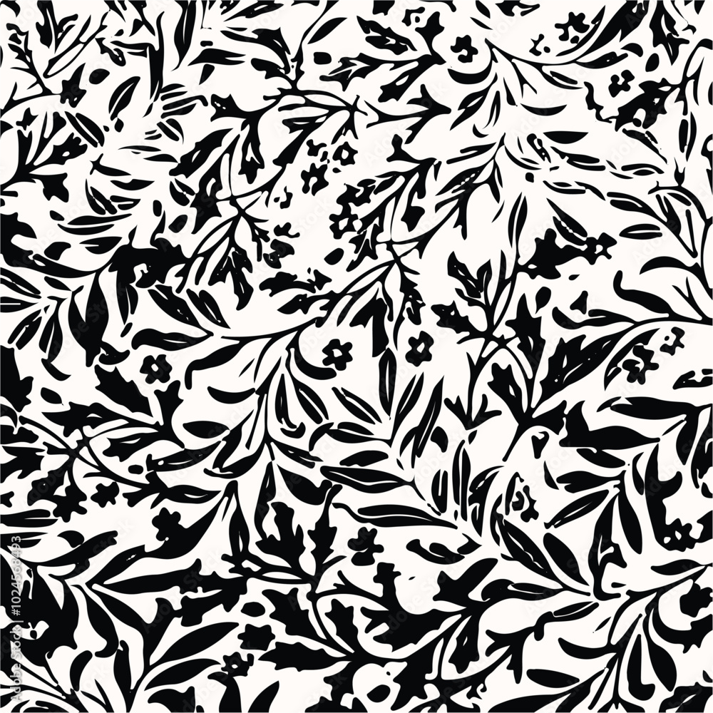 Tropical flowers vector pattern. Tropical flowers vector pattern.