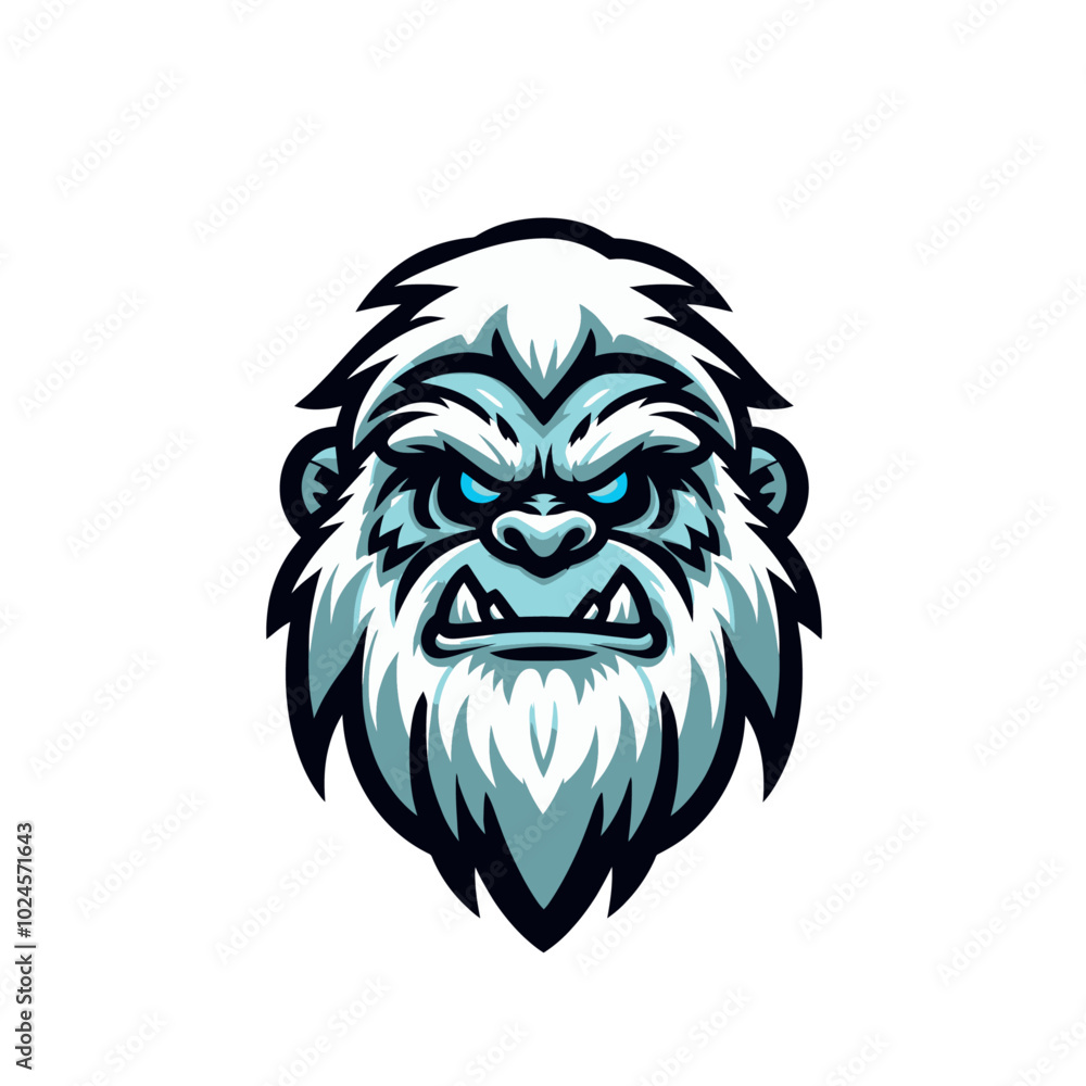 Fototapeta premium Mysterious beast modern style yeti sports logo mascot