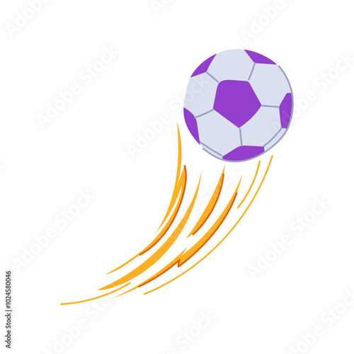 finesse speed soccer ball cartoon. power touch, spin flight, trajectory precision finesse speed soccer ball sign. isolated symbol vector illustration