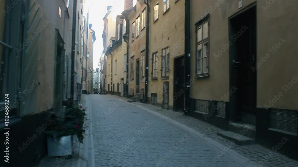 A typical old street in the Old Town of Stockholm, capital of Sweden. Different shots available in my portfolio. A typical old street in the Old Town of Stockholm, capital of Sweden. Different shots available in my portfolio.