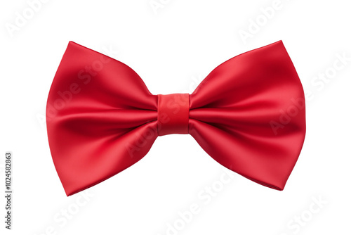 red bow tie isolated on transparent or white background, png