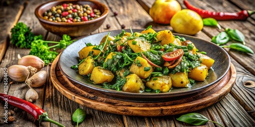 Wallpaper Mural This flavorful Indian dish combines tender potatoes and nutritious spinach, cooked with aromatic spices for a vibrant and fulfilling culinary experience. Torontodigital.ca