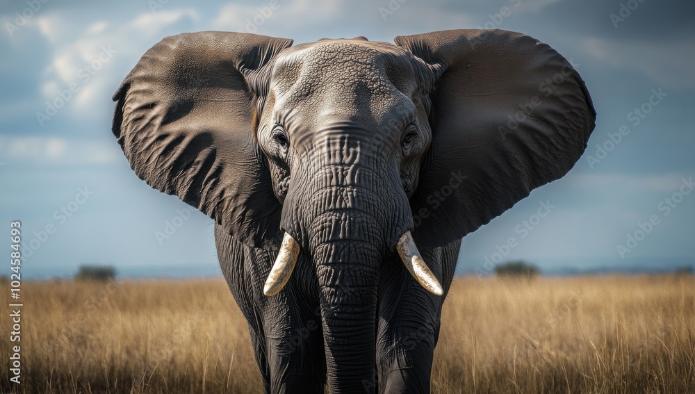 Fototapeta premium Closeup of an African Elephant