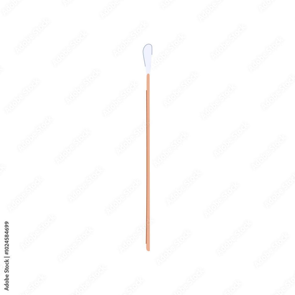 diagnostics sterile swab cartoon. healthcare safety, absorbent cotton, collection specimen diagnostics sterile swab sign. isolated symbol vector illustration