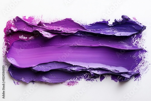 Wallpaper Mural vibrant purple brush strokes of oil paint isolated on a clean white background expressing artistic flair and creativity perfect for graphic projects seeking a bold visual impact Torontodigital.ca