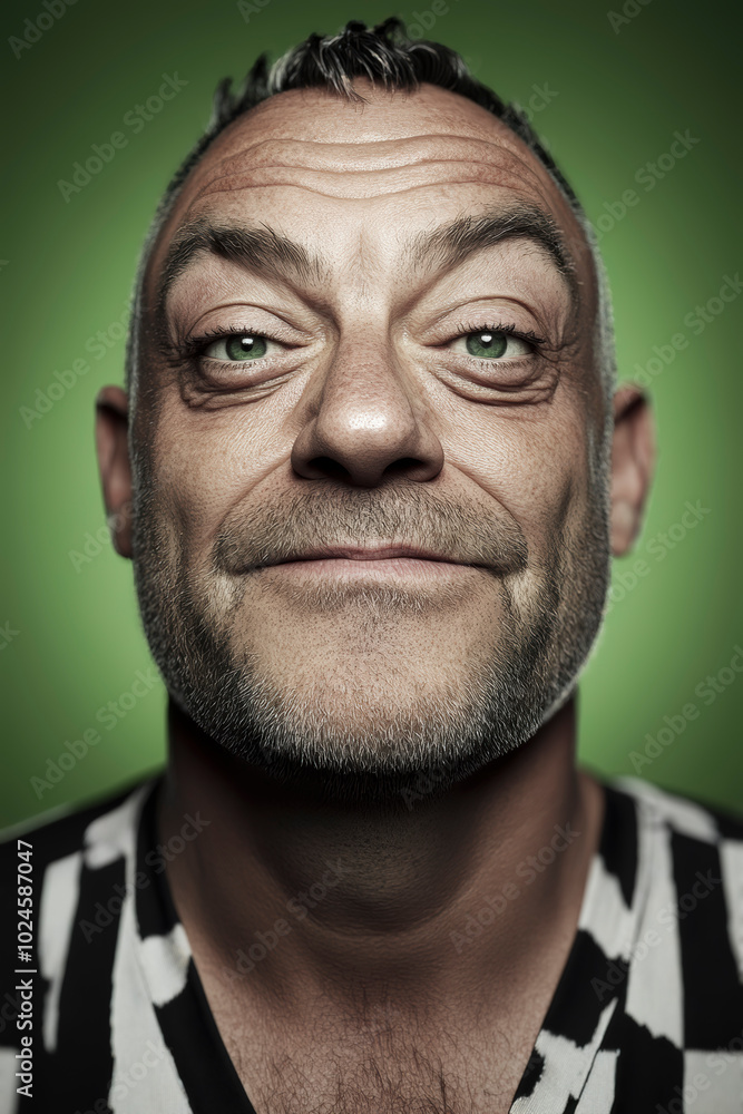 A close-up portrait capturing a man's striking green eyes and confident expression, revealing a sense of character, positivity, and intriguing personality. A close-up portrait capturing a man's striking green eyes and confident expression, revealing a sense of character, positivity, and intriguing personality.