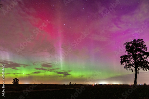 Zorza polarna nad Polską 11 października photo