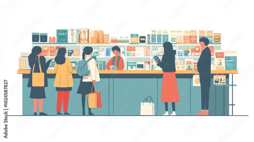People Shopping in a Store People Shopping in a Store