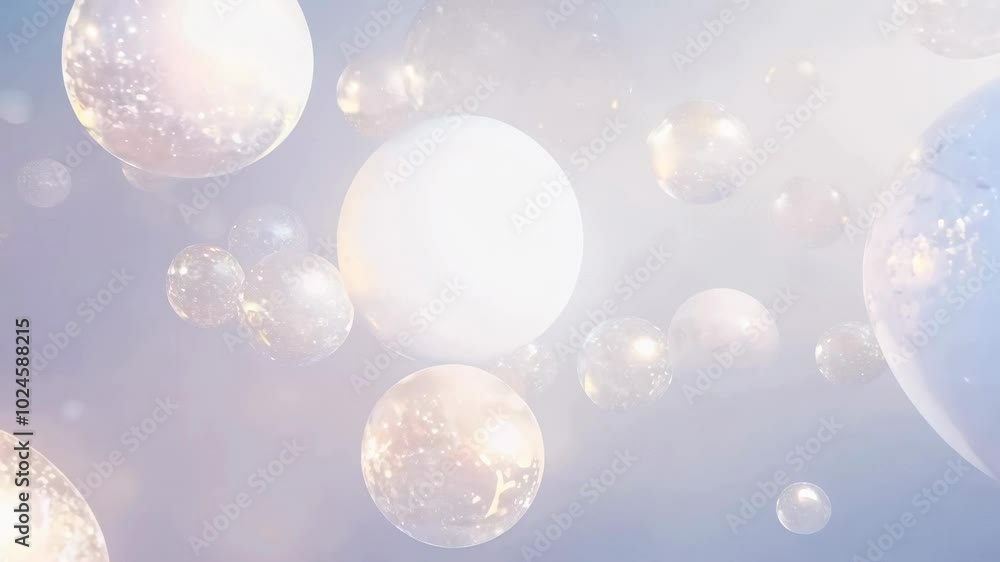Cluster of spheres, overlapping and translucent in various sizes, floating in a soft. Zoom out. Abstract texture, pattern, backdrop, background, wallpaper. Cluster of spheres, overlapping and translucent in various sizes, floating in a soft. Zoom out. Abstract texture, pattern, backdrop, background, wallpaper.