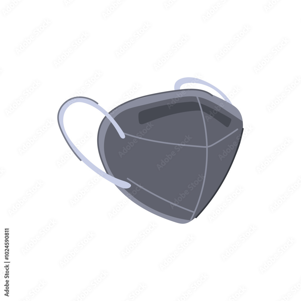 filtration surgical mask cartoon. disposable reusable, medical healthcare, barrier face filtration surgical mask sign. isolated symbol vector illustration filtration surgical mask cartoon. disposable reusable, medical healthcare, barrier face filtration surgical mask sign. isolated symbol vector illustration
