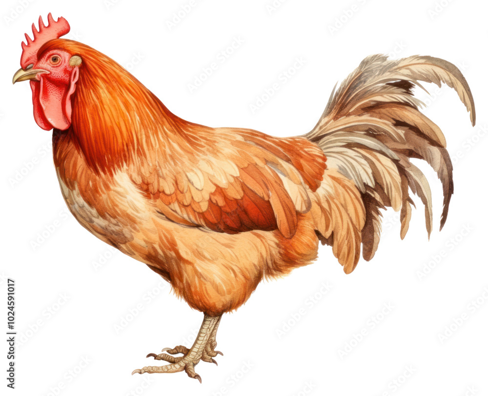 Fototapeta premium PNG Chicken poultry animal bird.