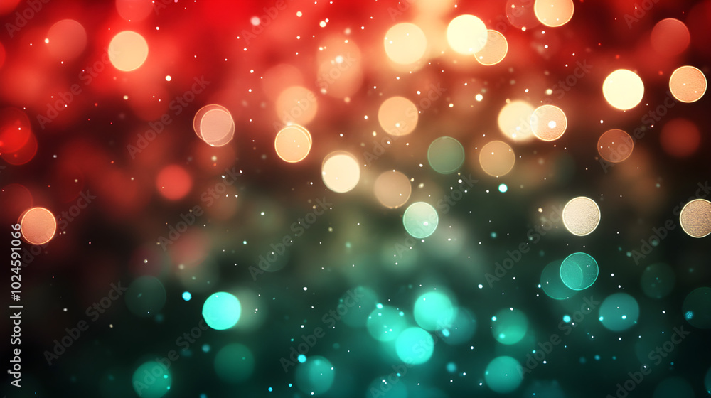 Christmas Green and Red Glitter Background with Light and Bokeh Effects
Christmas Green and Red Glitter Background with Light and Bokeh Effects