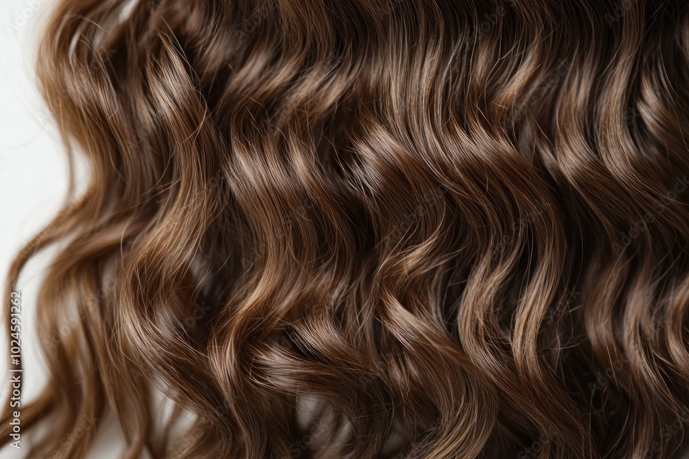 Close-up of Wavy Brown Hair Close-up of Wavy Brown Hair
