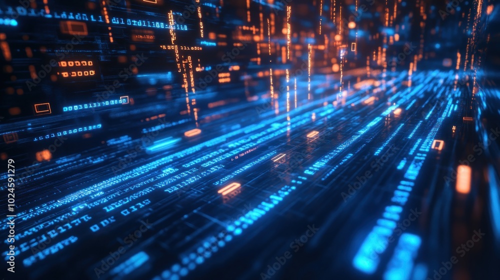 Abstract Digital Data Flow Abstract Digital Data Flow