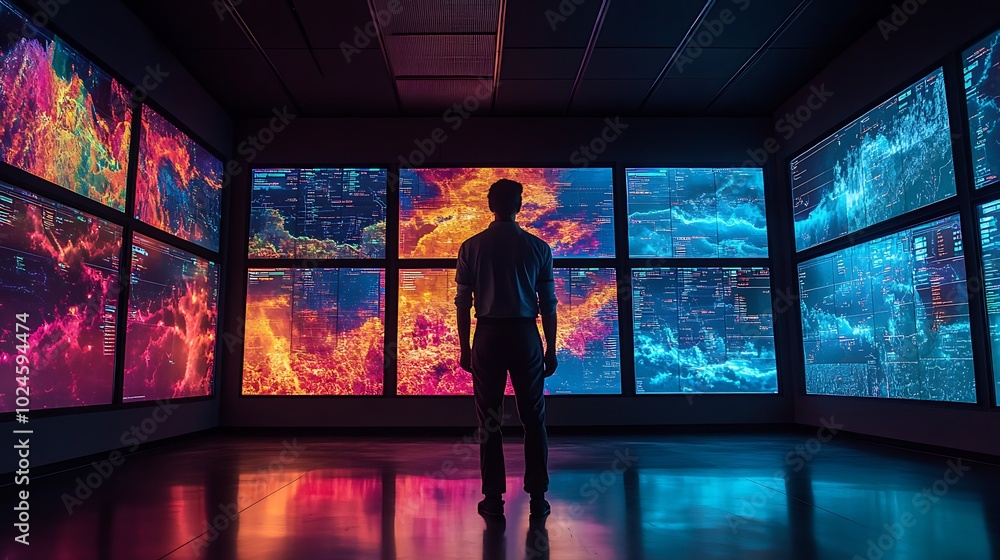A futuristic control center where scientists evaluate extreme weather patterns on massive LED maps, interactive 3D projections showing storm paths and precipitation levels, A futuristic control center where scientists evaluate extreme weather patterns on massive LED maps, interactive 3D projections showing storm paths and precipitation levels,